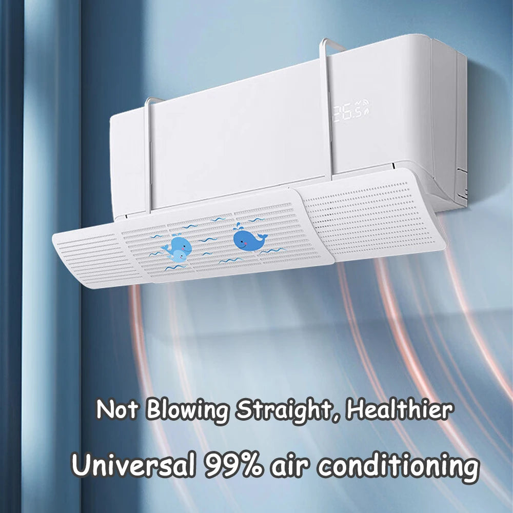 Pára-brisas de ar condicionado anti-sopro direto universal à prova de vento montado na parede defletor de saída de ar
