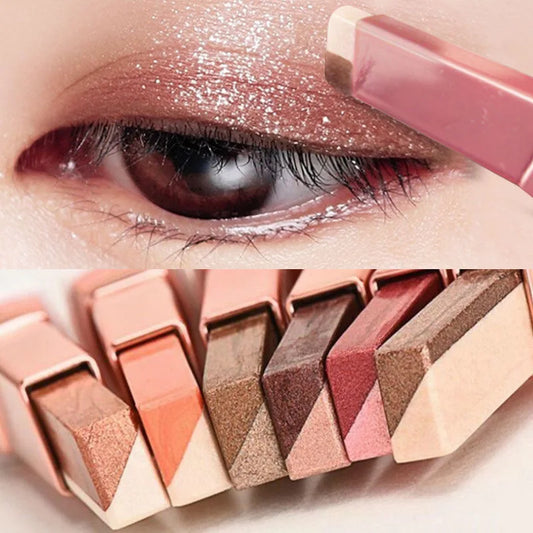 Sombra de Olho Vara Lápis Dupla Glitter à prova d´água bicolor shimmer cosméticos beleza maquiagem