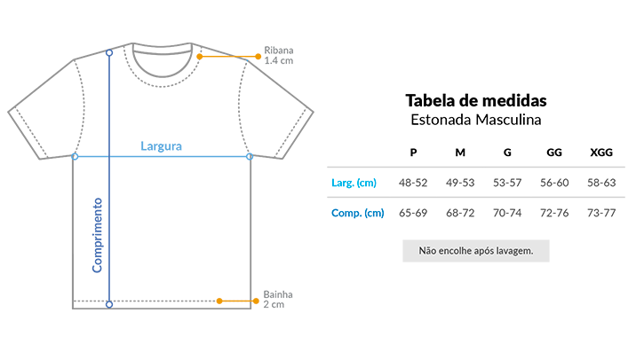 Camiseta Analiz Masc - Espírito Santo - Algodão Prime e Estonado