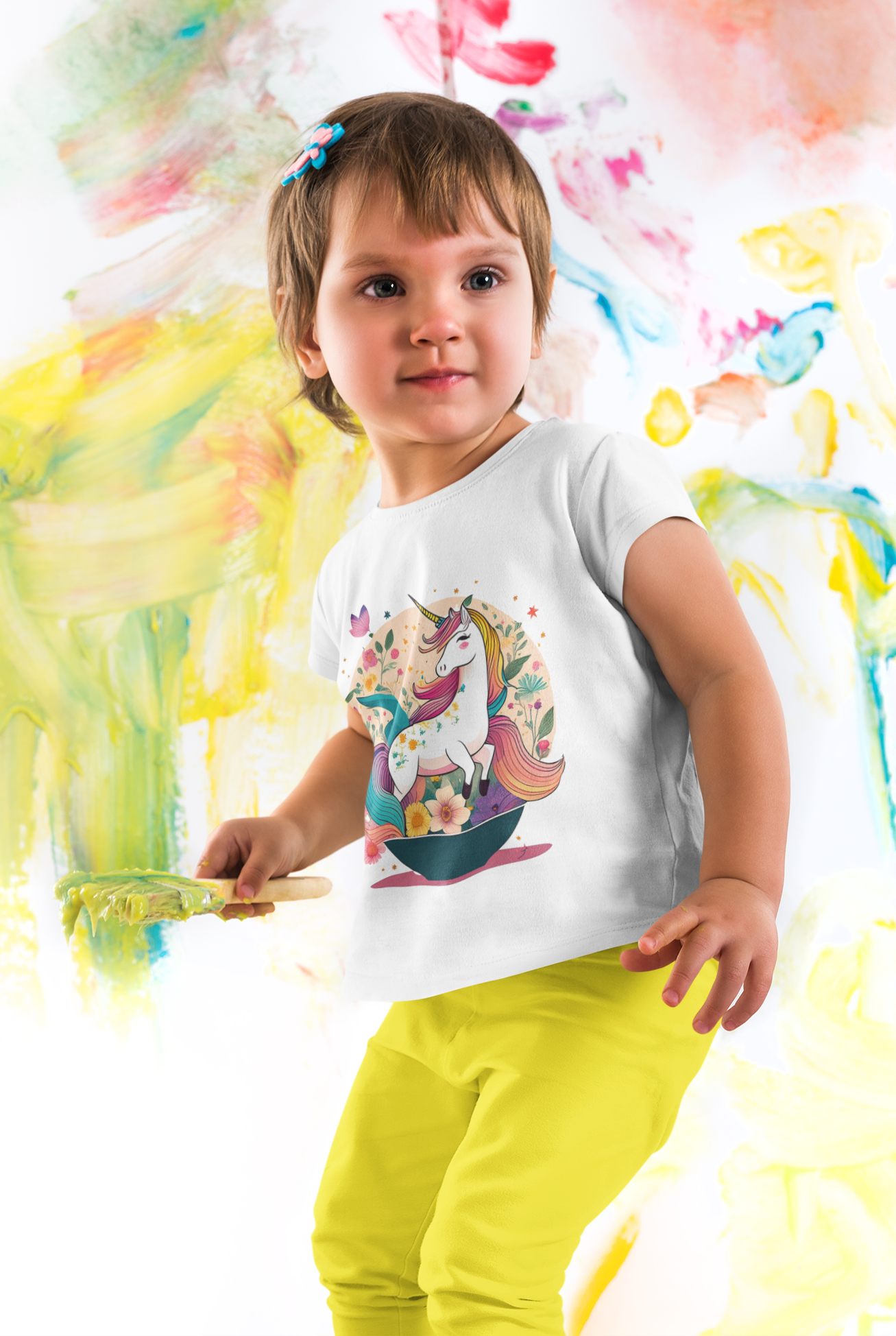 Camiseta Infantil Tita - Unicórnio - Algodão Quality e Classic