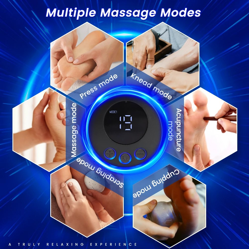 Esteira de Massagem EMS para os Pés, Panturrilha, Pernas e Pescoço - Estimulante, Alívio, Relaxamento