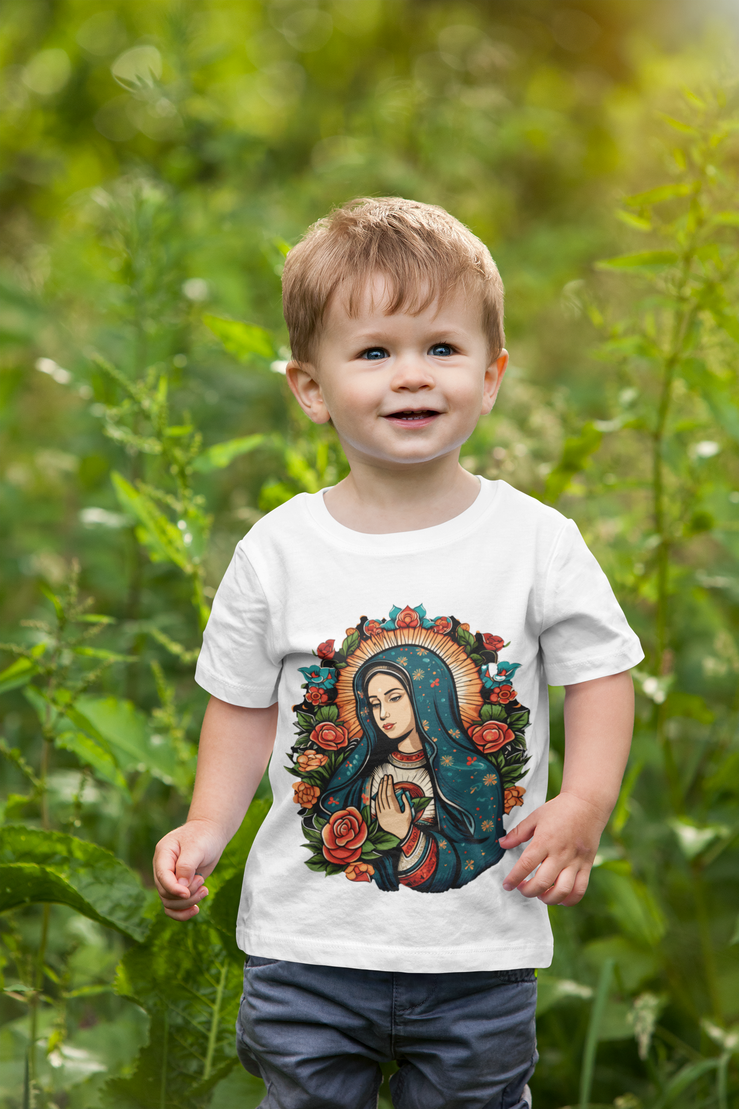 Camiseta Infantil Gabriel - Nossa Senhora - Algodão Quality